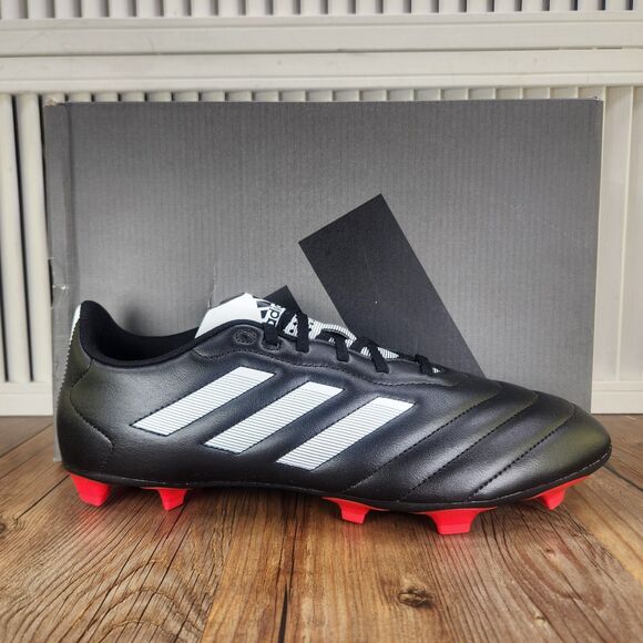 Adidas Goletto VIII FG Mens Sz 13 Black White Athletic Soccer Cleats Boot GX7793 - Picture 1 of 11
